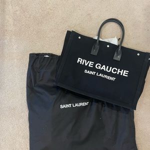 Saint Laurent
Rive Gauche Canvas Tote Bag